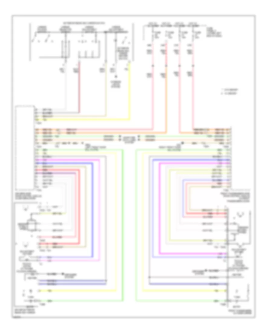 Power Mirrors Wiring Diagram for Volkswagen Tiguan S 4Motion 2012