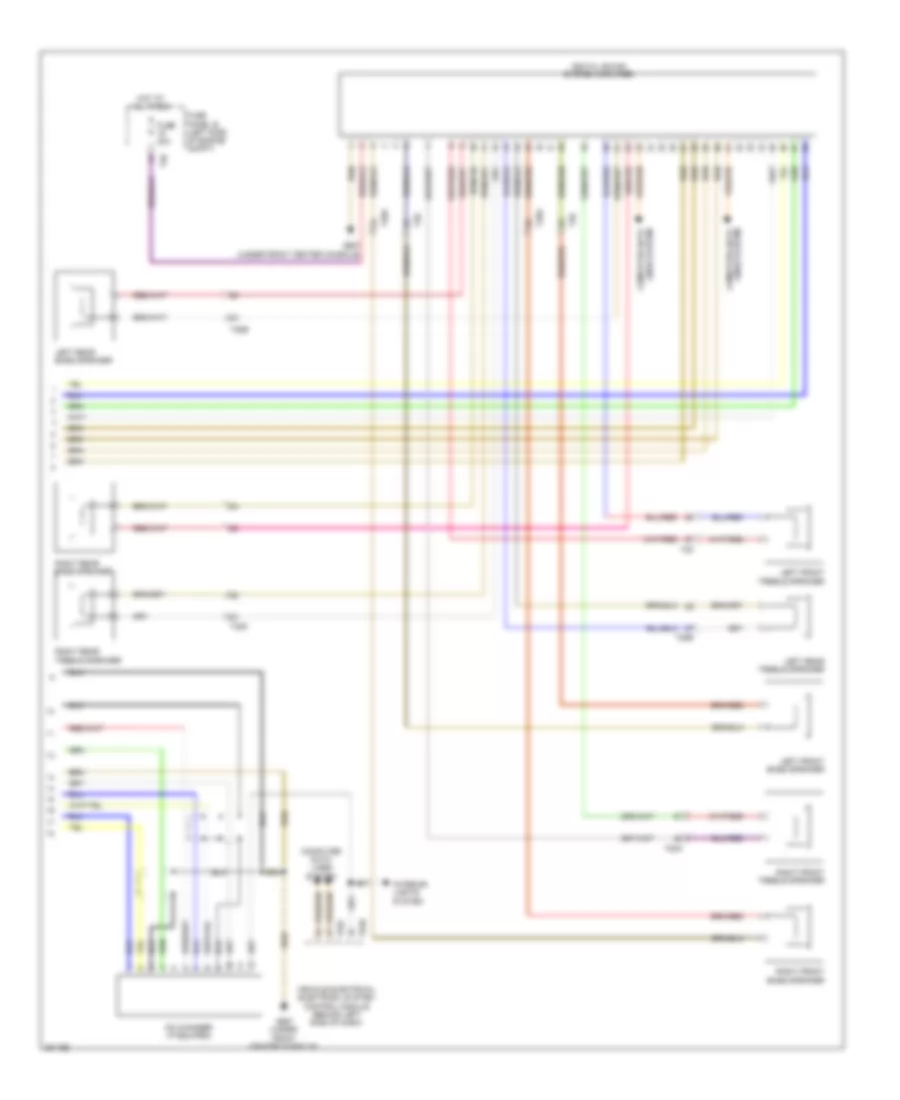 Radio Wiring Diagram, with Navigation with Amplifier (2 of 2) for Volkswagen Tiguan S 4Motion 2012