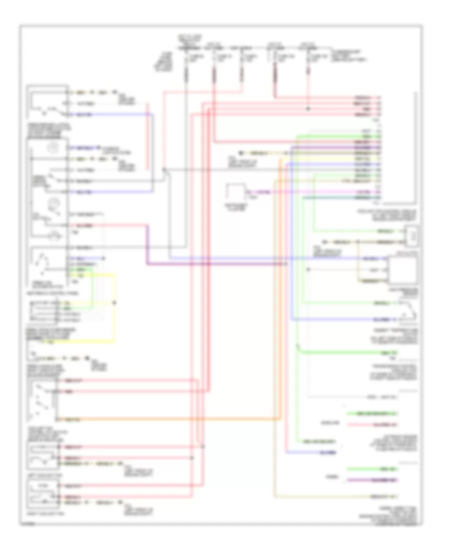 1.9L турбо дизель, Электросхема кондиционера с ручный управлением для Volkswagen Golf GLS 2006