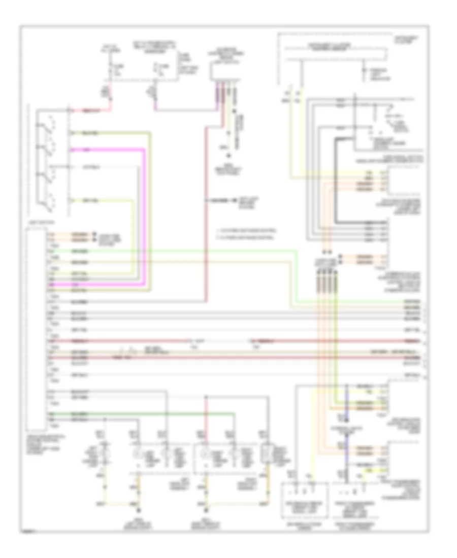 Exterior Lamps Wiring Diagram (1 of 2) for Volkswagen Eos Lux 2010