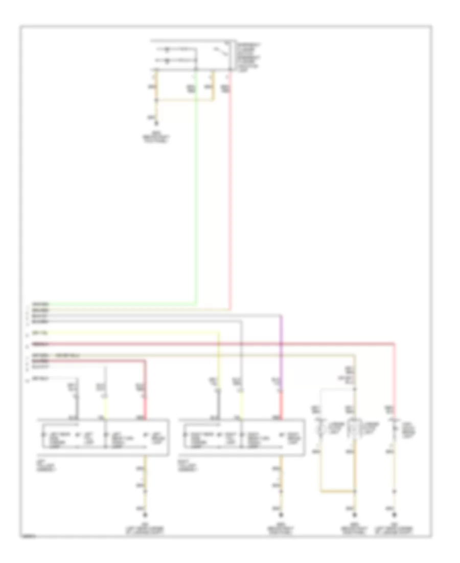 Exterior Lamps Wiring Diagram (2 of 2) for Volkswagen Eos Lux 2010