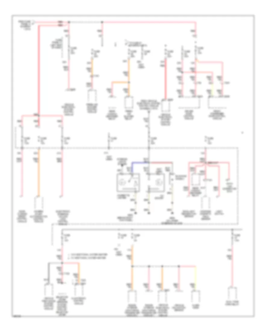 Power Distribution Wiring Diagram 4 of 5 for Volkswagen Eos Lux 2010