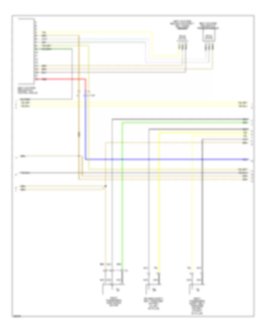Supplemental Restraints Wiring Diagram 2 of 3 for Volkswagen Eos Lux 2010