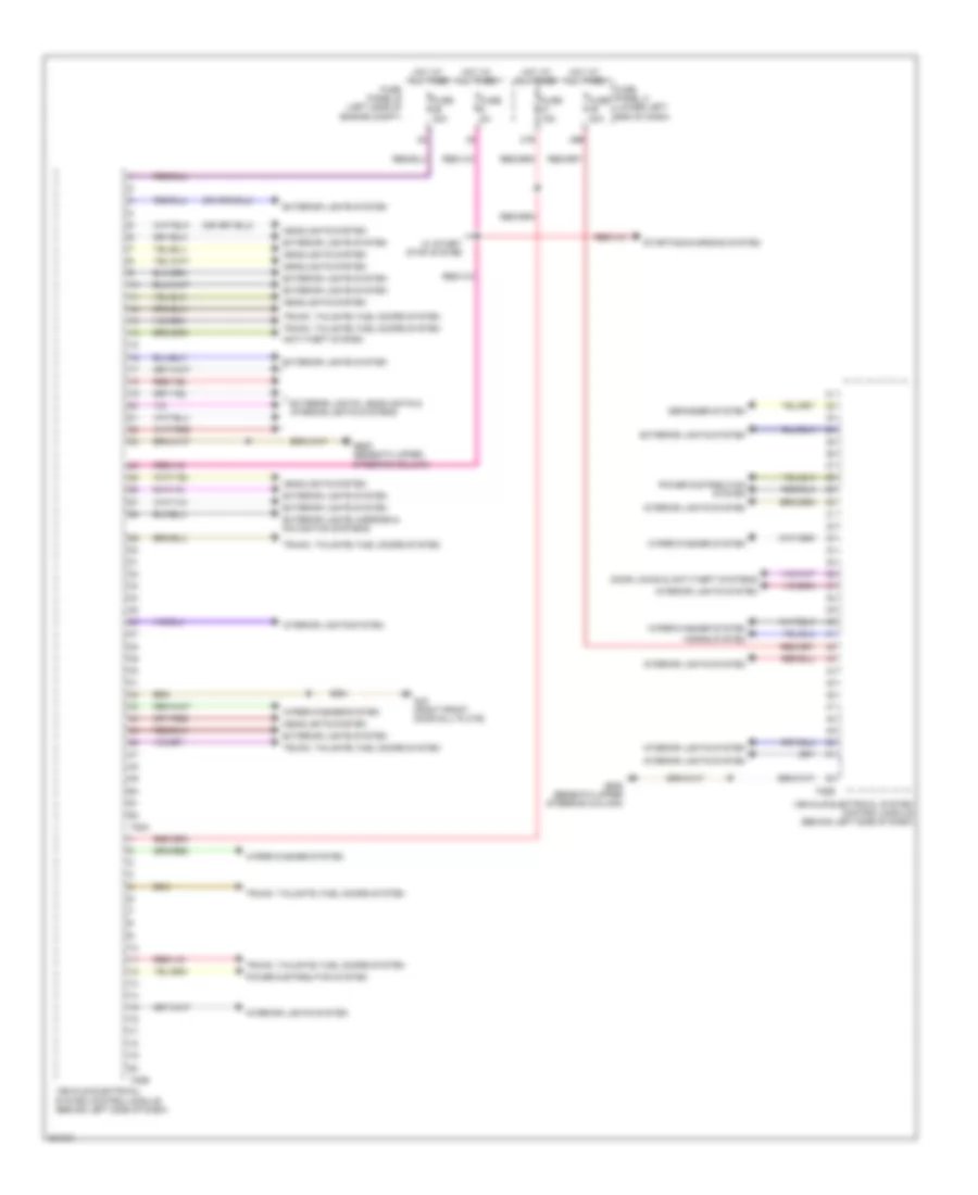 Vehicle Electrical System Control Module Wiring Diagram (1 of 2) for Volkswagen Tiguan SE 2012