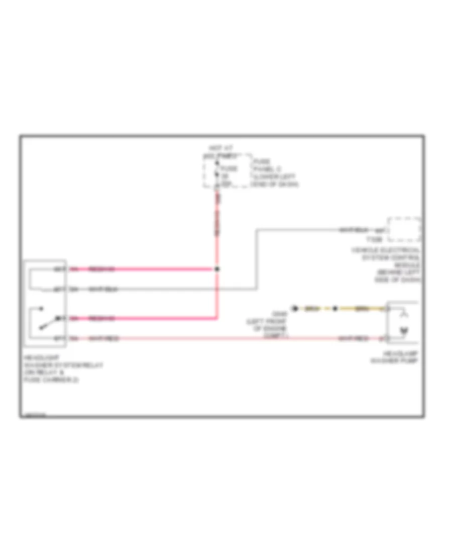 схема шайбы фары для Volkswagen Tiguan SE 2012