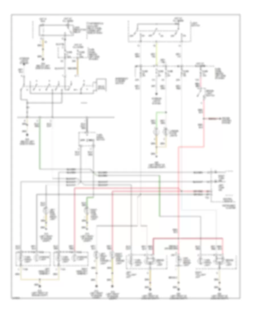 Exterior Lamps Wiring Diagram, Early Production for Volkswagen GTI 2006