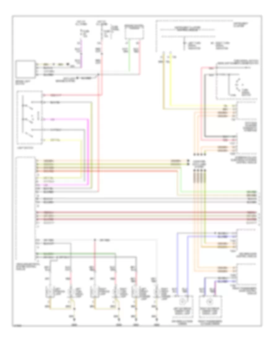 Exterior Lamps Wiring Diagram Late Production 1 of 2 for Volkswagen GTI 2006