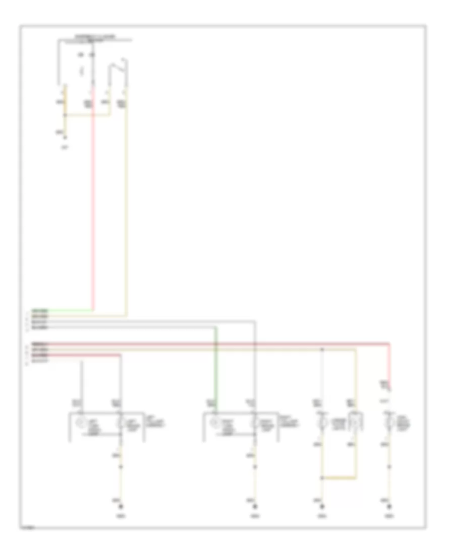Exterior Lamps Wiring Diagram, Late Production (2 of 2) for Volkswagen GTI 2006