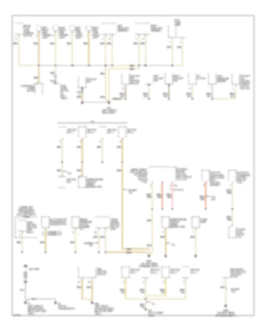 Ground Distribution Wiring Diagram Early Production 1 of 3 for Volkswagen GTI 2006