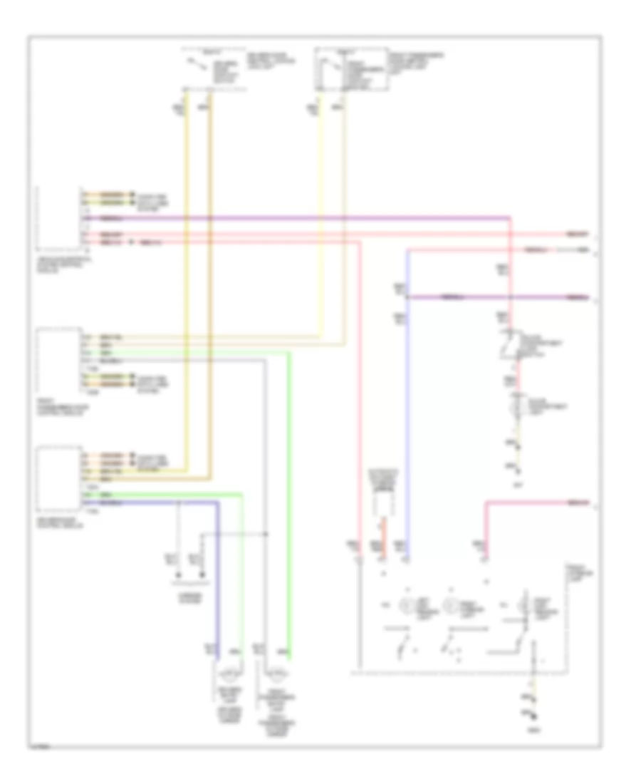 Courtesy Lamps Wiring Diagram Late Production 1 of 2 for Volkswagen GTI 2006