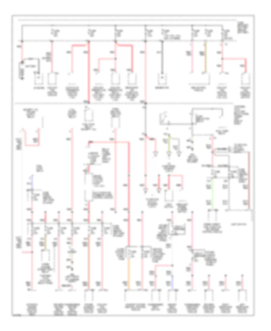 Power Distribution Wiring Diagram Early Production 1 of 3 for Volkswagen GTI 2006
