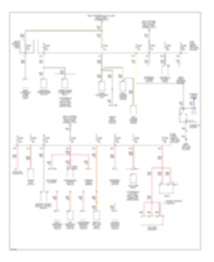 Power Distribution Wiring Diagram Early Production 3 of 3 for Volkswagen GTI 2006