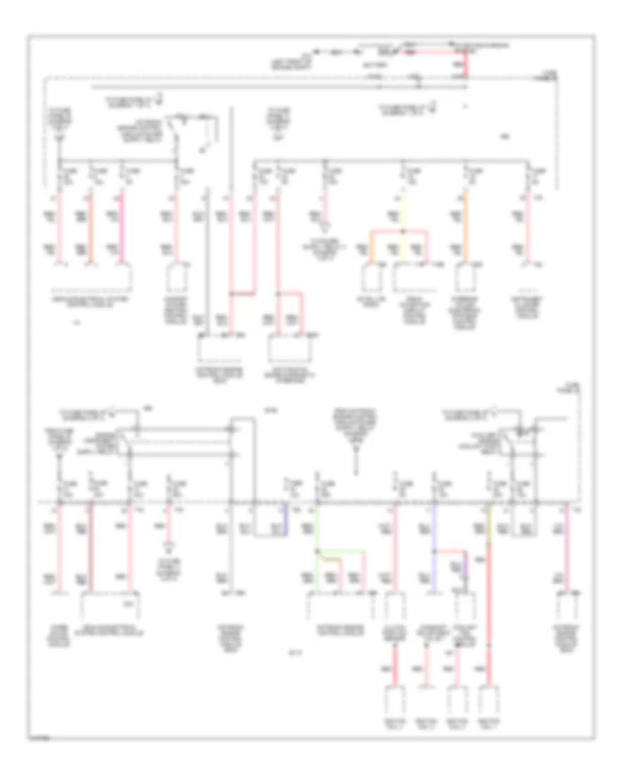 Power Distribution Wiring Diagram Late Production 1 of 4 for Volkswagen GTI 2006