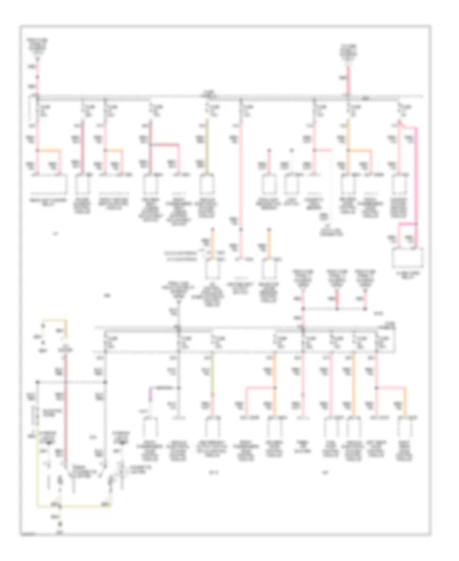 Power Distribution Wiring Diagram, Late Production (3 of 4) for Volkswagen GTI 2006