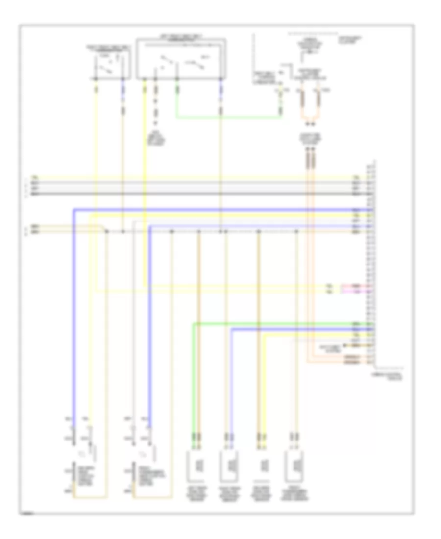 Supplemental Restraints Wiring Diagram, Early Production (2 of 2) for Volkswagen GTI 2006