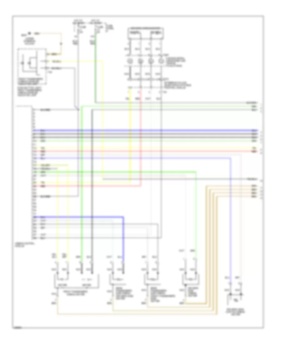 Supplemental Restraints Wiring Diagram Late Production 1 of 3 for Volkswagen GTI 2006