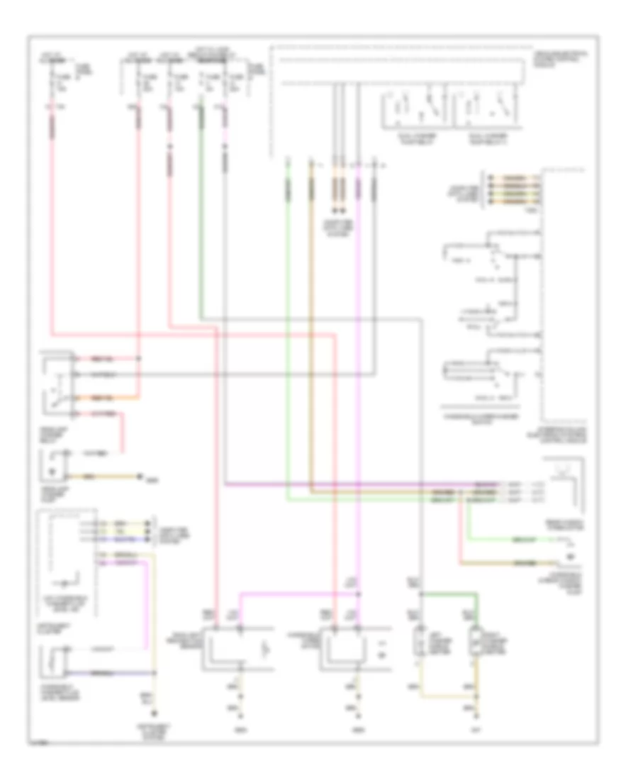 WiperWasher Wiring Diagram, Late Production for Volkswagen GTI 2006