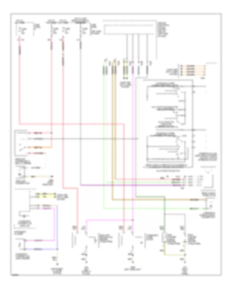 Электросхема стеклоочистителя, дворников и омывателя, Дорестайлинг для Volkswagen Golf 2010