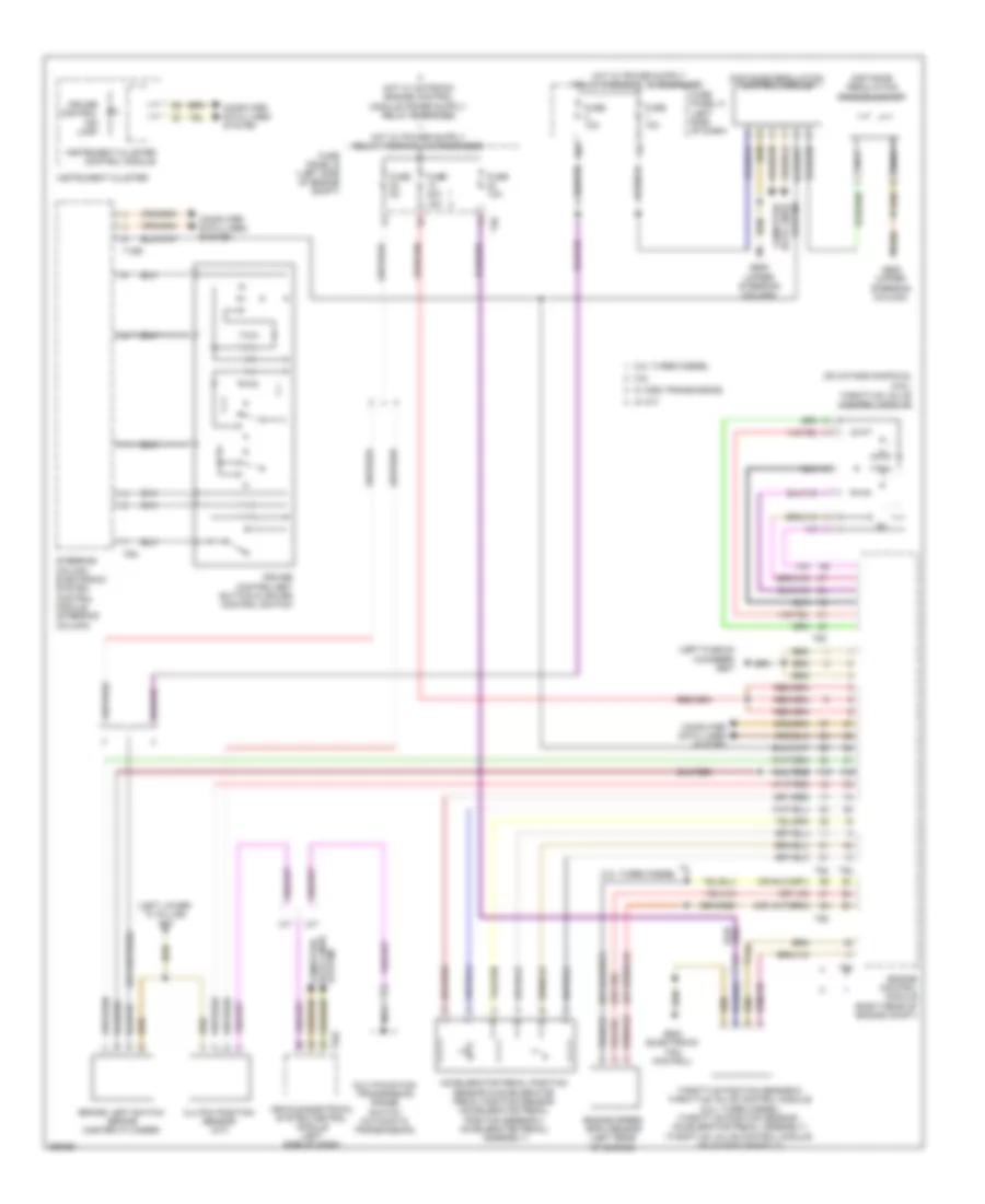 Cruise Control Wiring Diagram, Late Production for Volkswagen Golf 2010