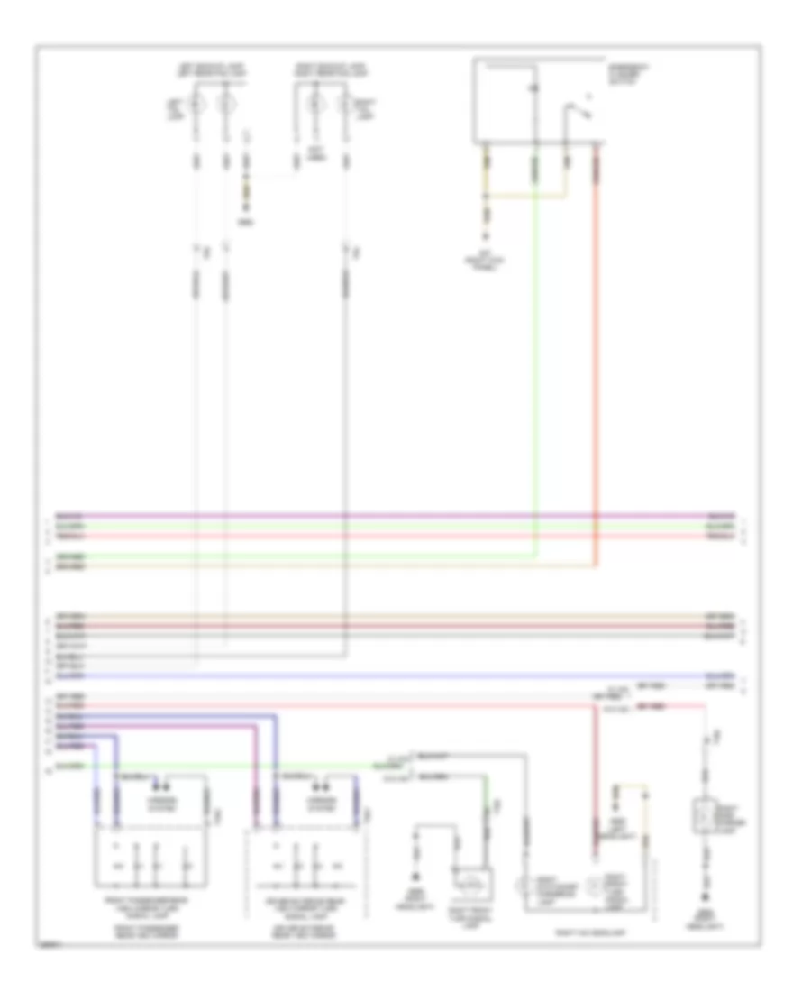 Exterior Lamps Wiring Diagram, Early Production (2 of 3) for Volkswagen Golf 2010