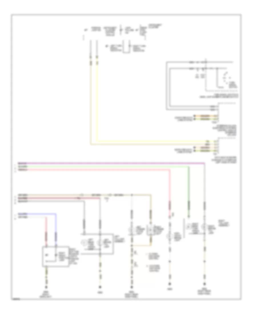 Exterior Lamps Wiring Diagram Early Production 3 of 3 for Volkswagen Golf 2010