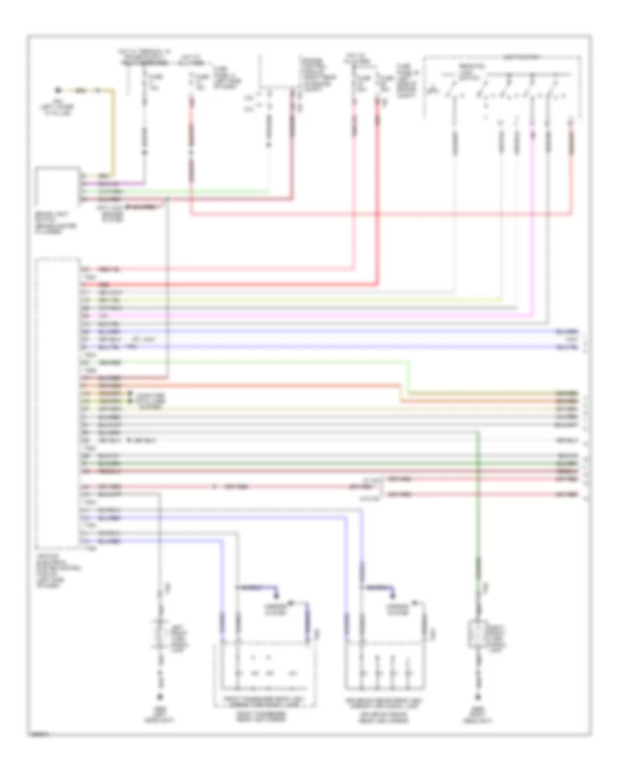 Exterior Lamps Wiring Diagram, Late Production (1 of 3) for Volkswagen Golf 2010