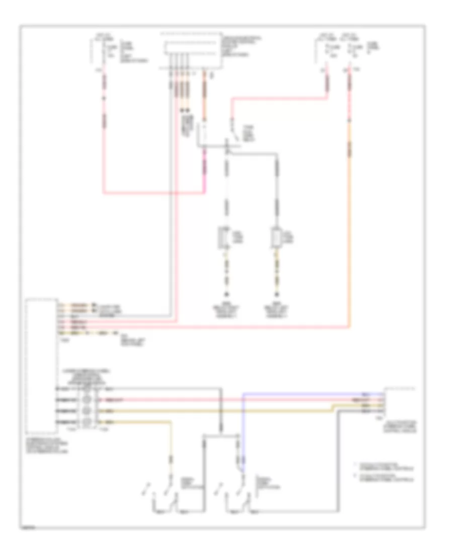 Horn Wiring Diagram Early Production for Volkswagen Golf 2010
