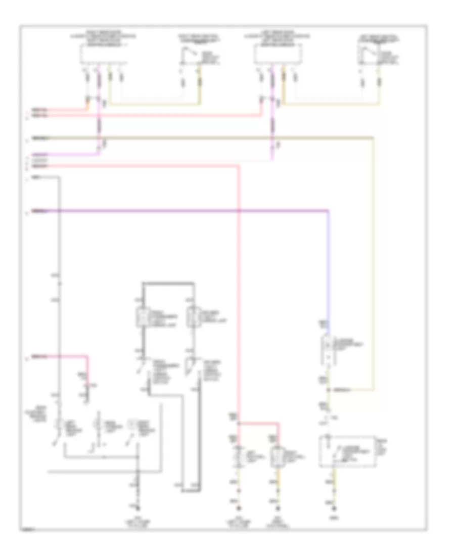 Courtesy Lamps Wiring Diagram 2 of 2 for Volkswagen Golf 2010