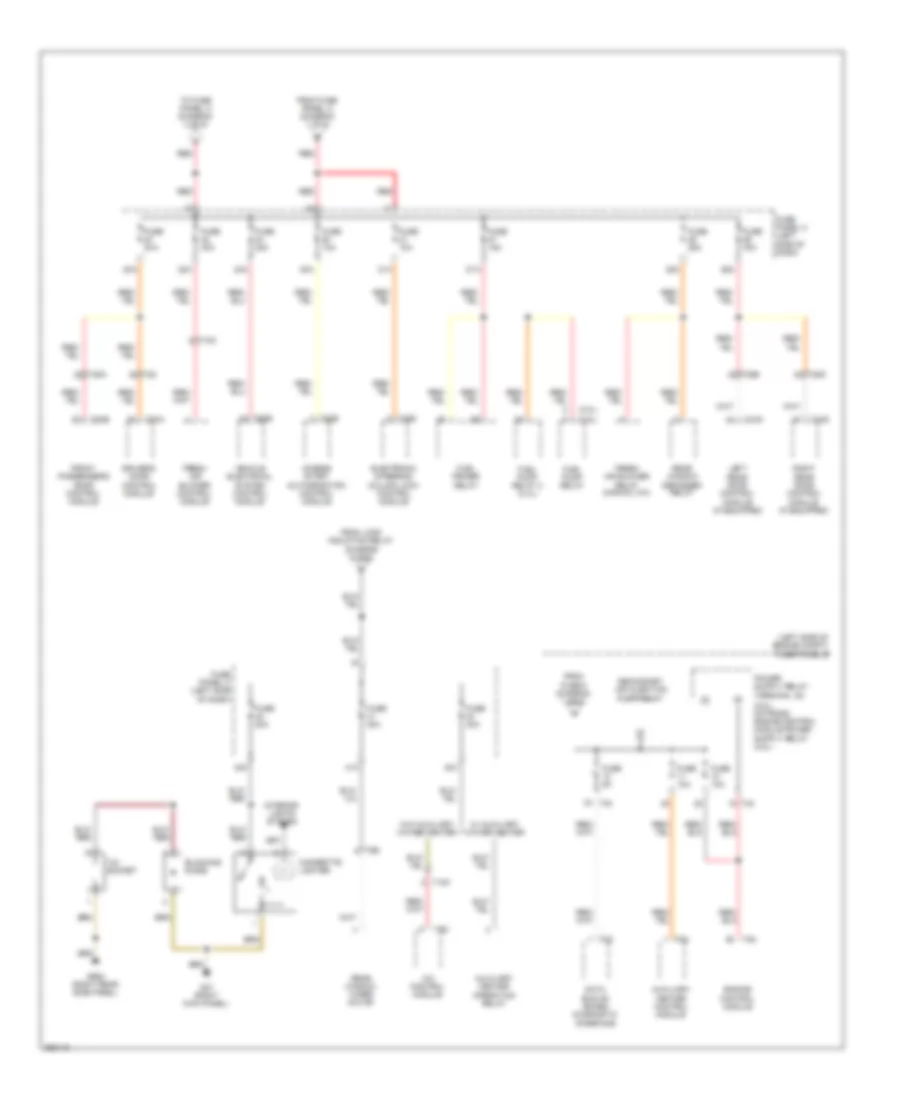 Power Distribution Wiring Diagram, Early Production (4 of 6) for Volkswagen Golf 2010