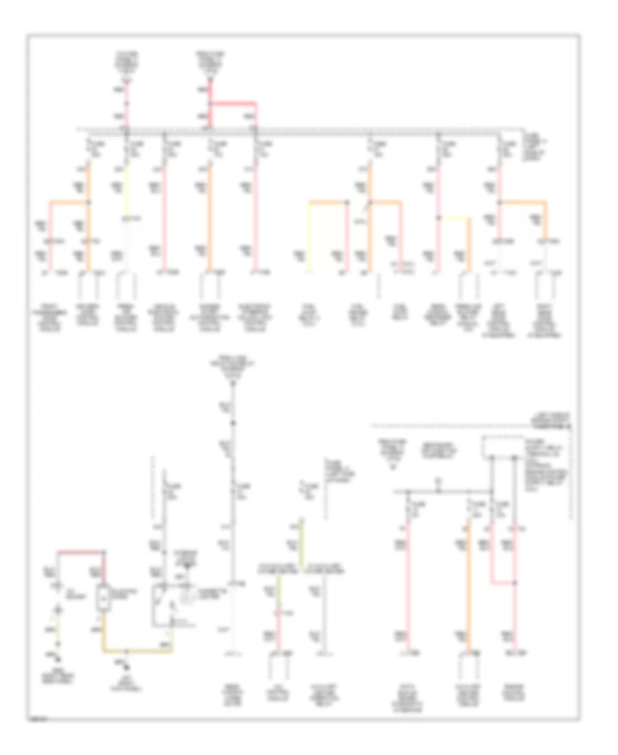Power Distribution Wiring Diagram, Late Production (4 of 6) for Volkswagen Golf 2010