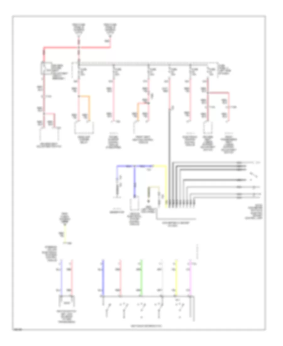 Power Distribution Wiring Diagram, Late Production (5 of 6) for Volkswagen Golf 2010