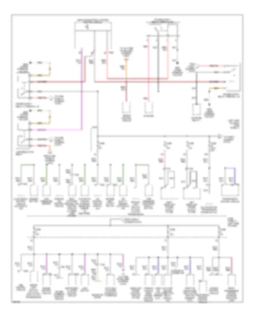 Power Distribution Wiring Diagram, Late Production (6 of 6) for Volkswagen Golf 2010
