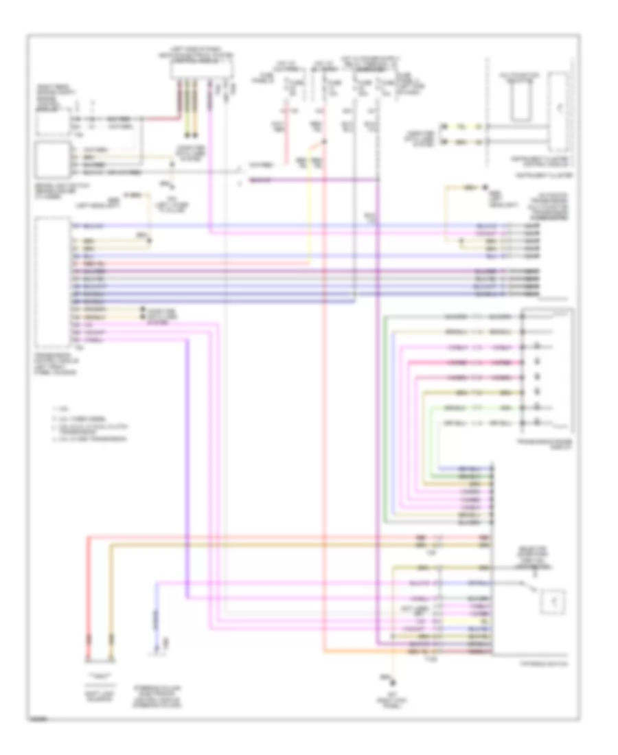 Shift Interlock Wiring Diagram, Early Production without Direct Shift for Volkswagen Golf 2010