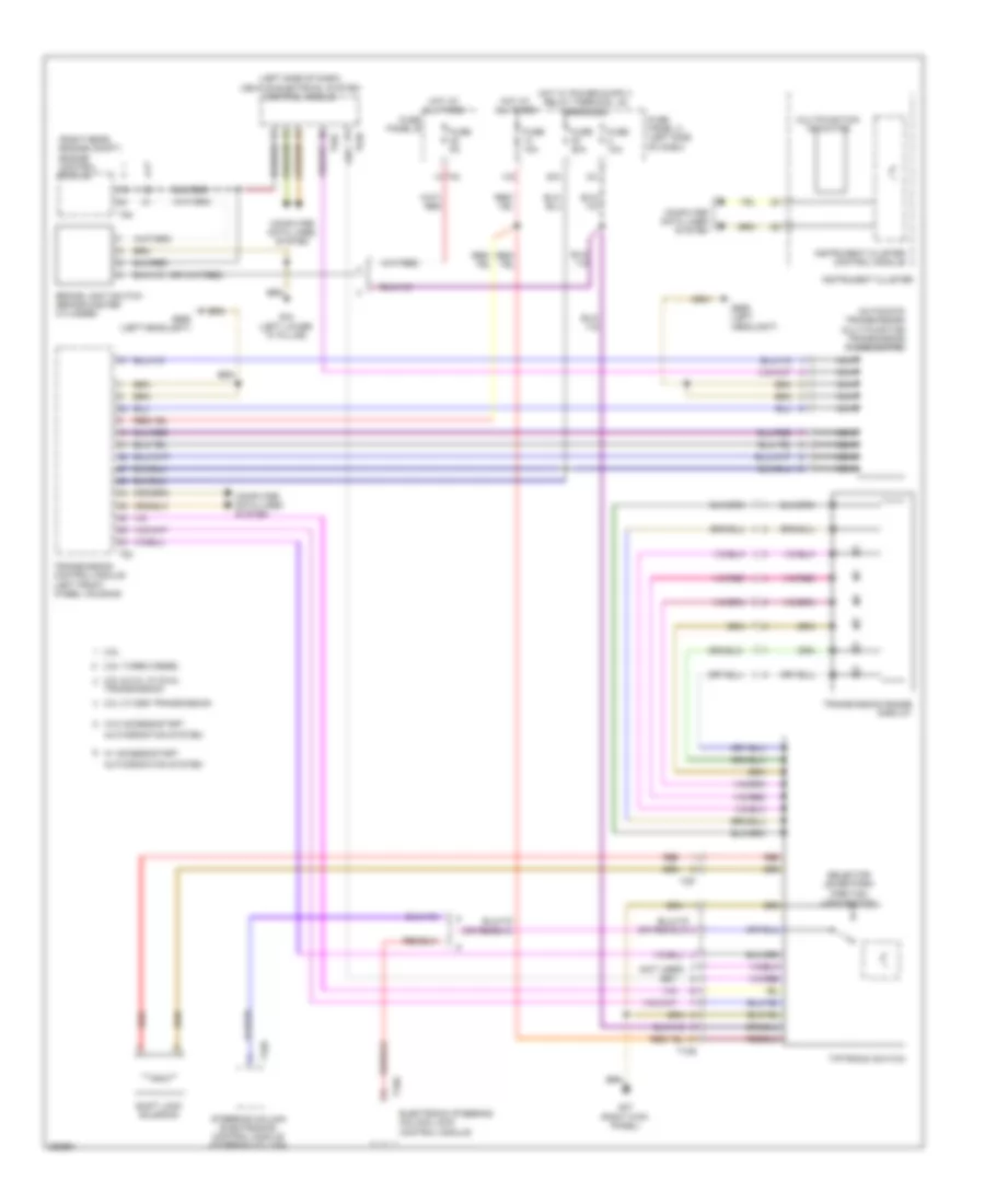 Shift Interlock Wiring Diagram, Late Production without Direct Shift for Volkswagen Golf 2010