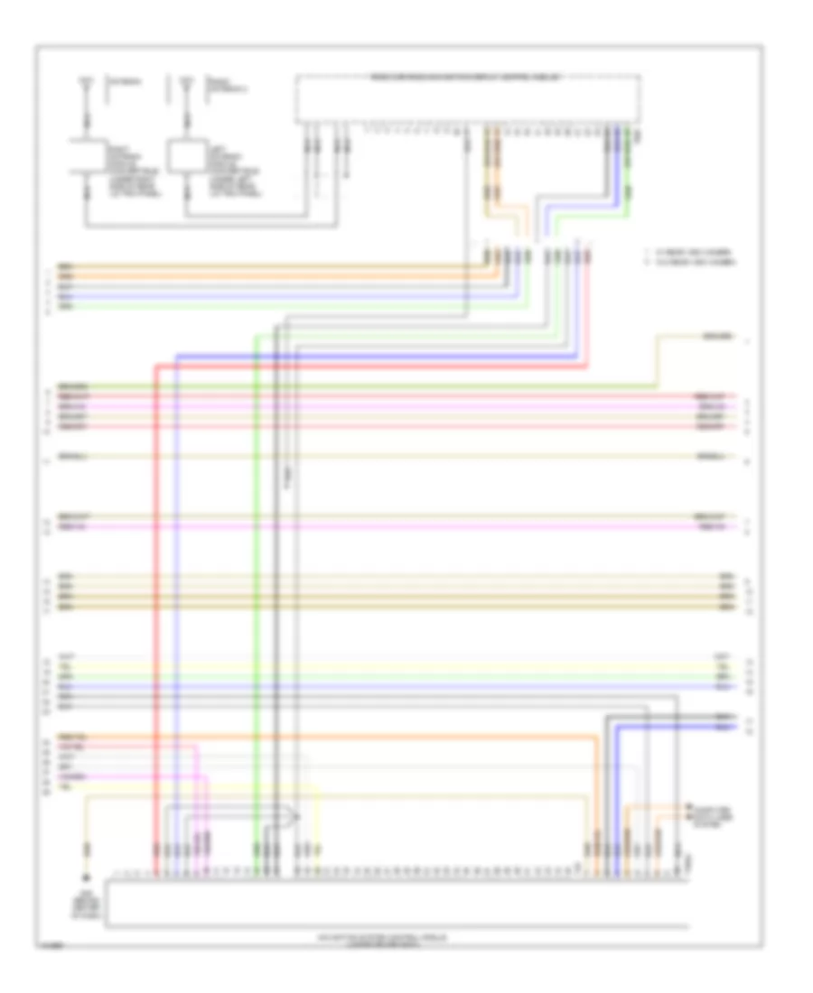 Navigation Wiring Diagram, with Amplifier (3 of 4) for Volkswagen Beetle 2013
