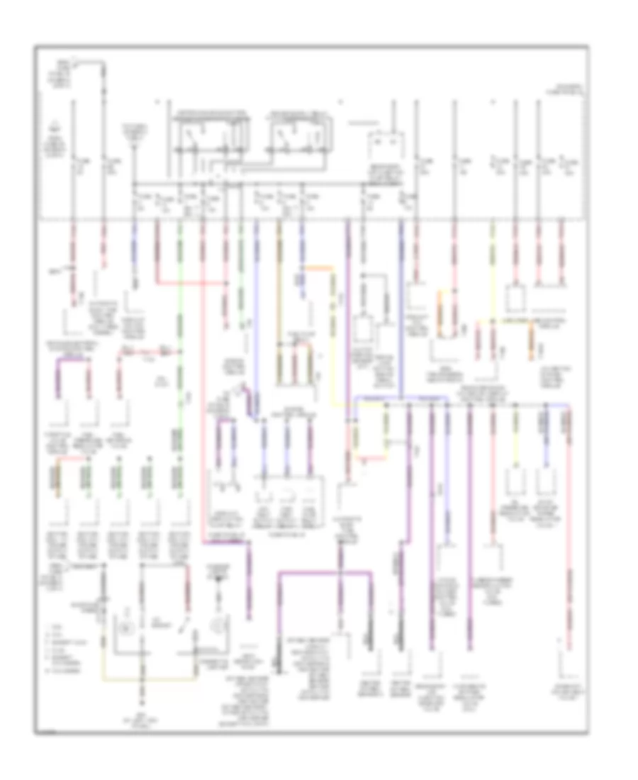 Power Distribution Wiring Diagram 4 of 4 for Volkswagen Beetle 2013