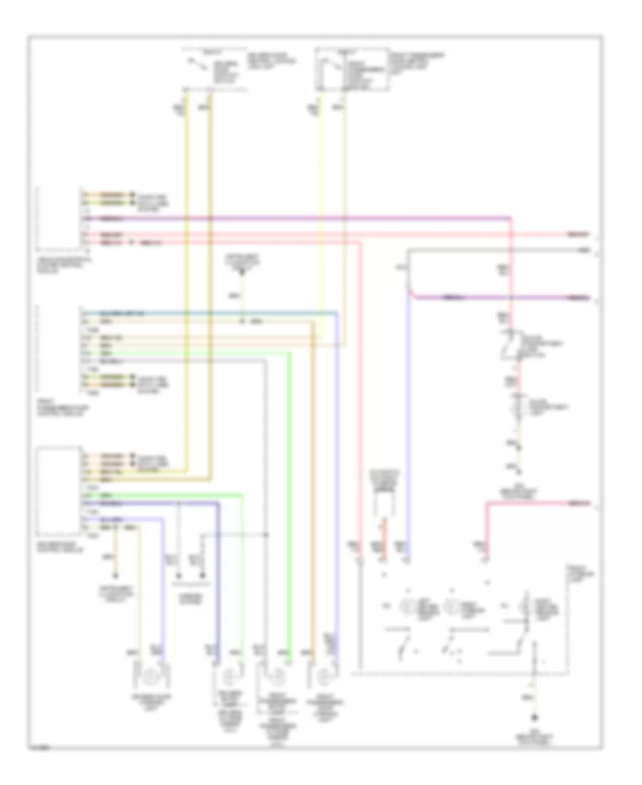 Courtesy Lamps Wiring Diagram 1 of 2 for Volkswagen Jetta 2 0T 2006