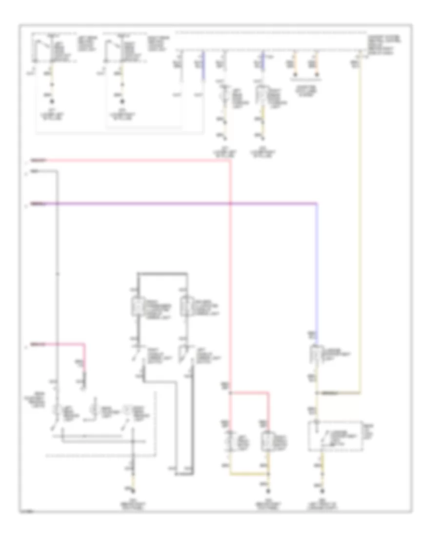 Courtesy Lamps Wiring Diagram 2 of 2 for Volkswagen Jetta 2 0T 2006