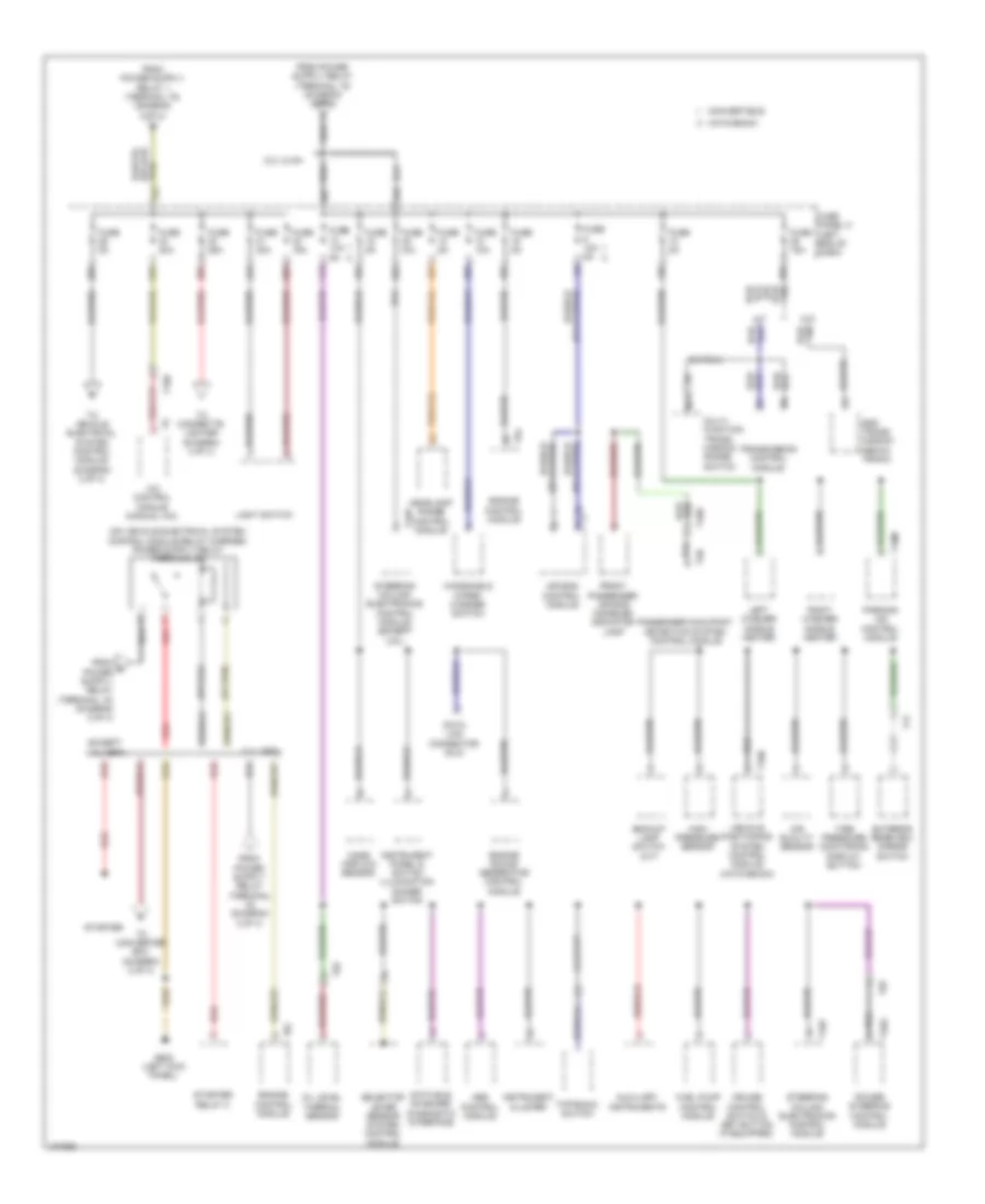 Power Distribution Wiring Diagram 3 of 4 for Volkswagen Beetle TDI 2013