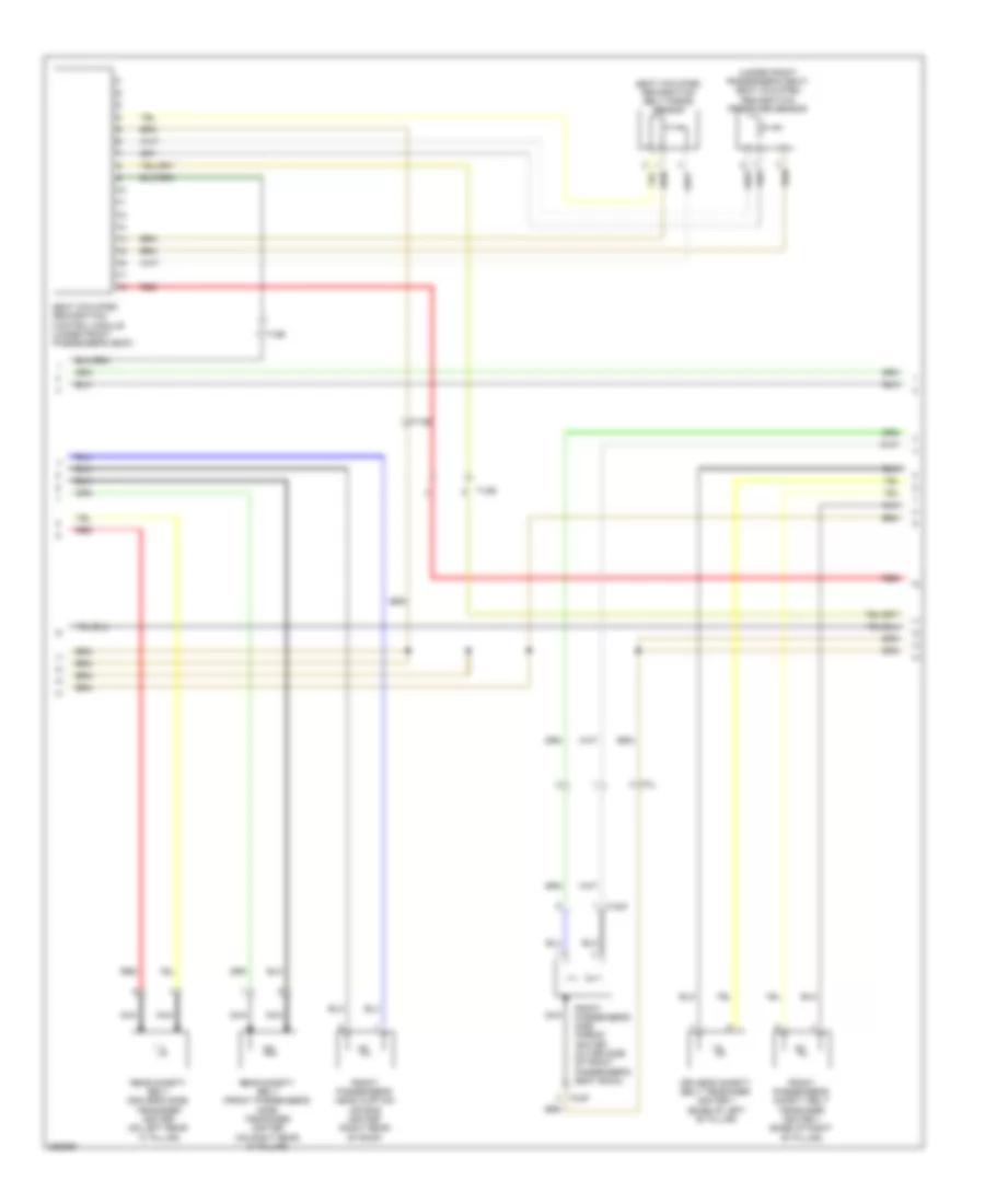 Supplemental Restraints Wiring Diagram (2 of 3) for Volkswagen GTI 2.0T 2010