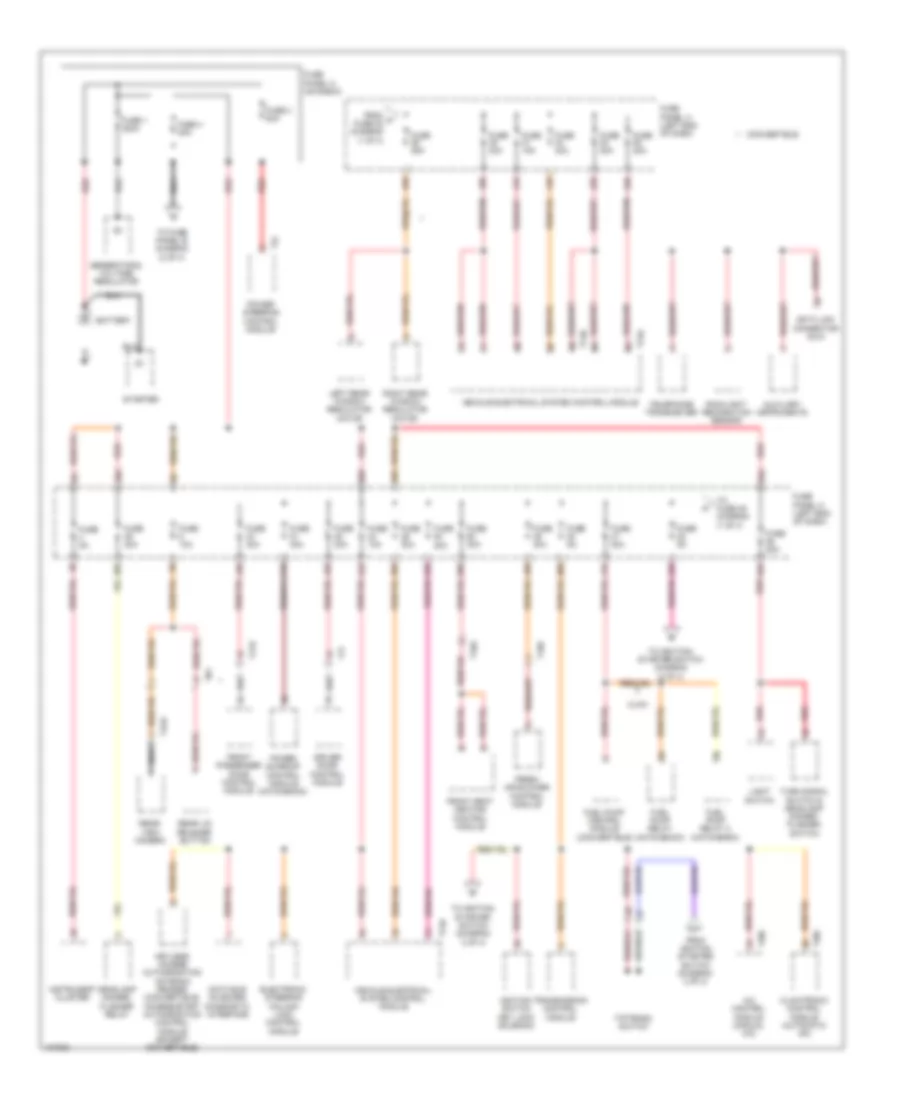 Power Distribution Wiring Diagram 1 of 4 for Volkswagen Beetle Turbo 2013