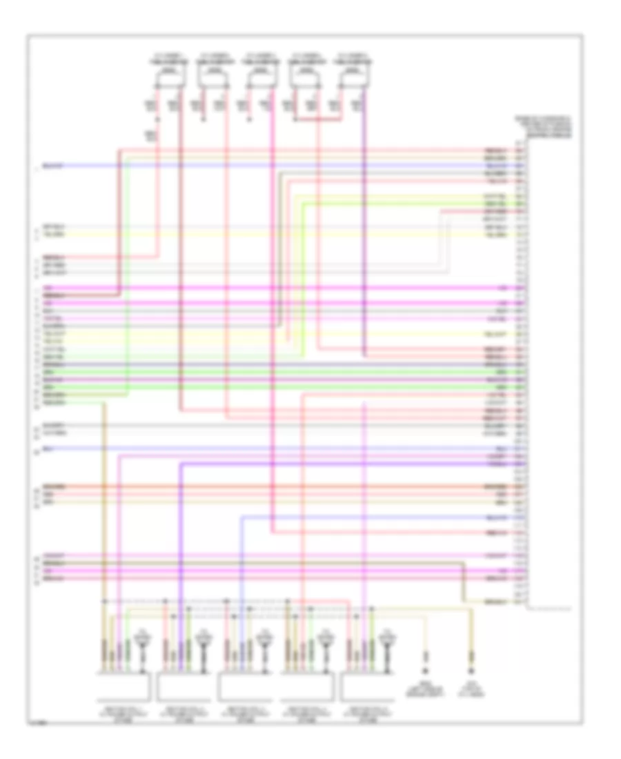 2.5L, Engine Performance Wiring Diagram, Engine Code BGQ (5 of 5) for Volkswagen Jetta GLI 2006