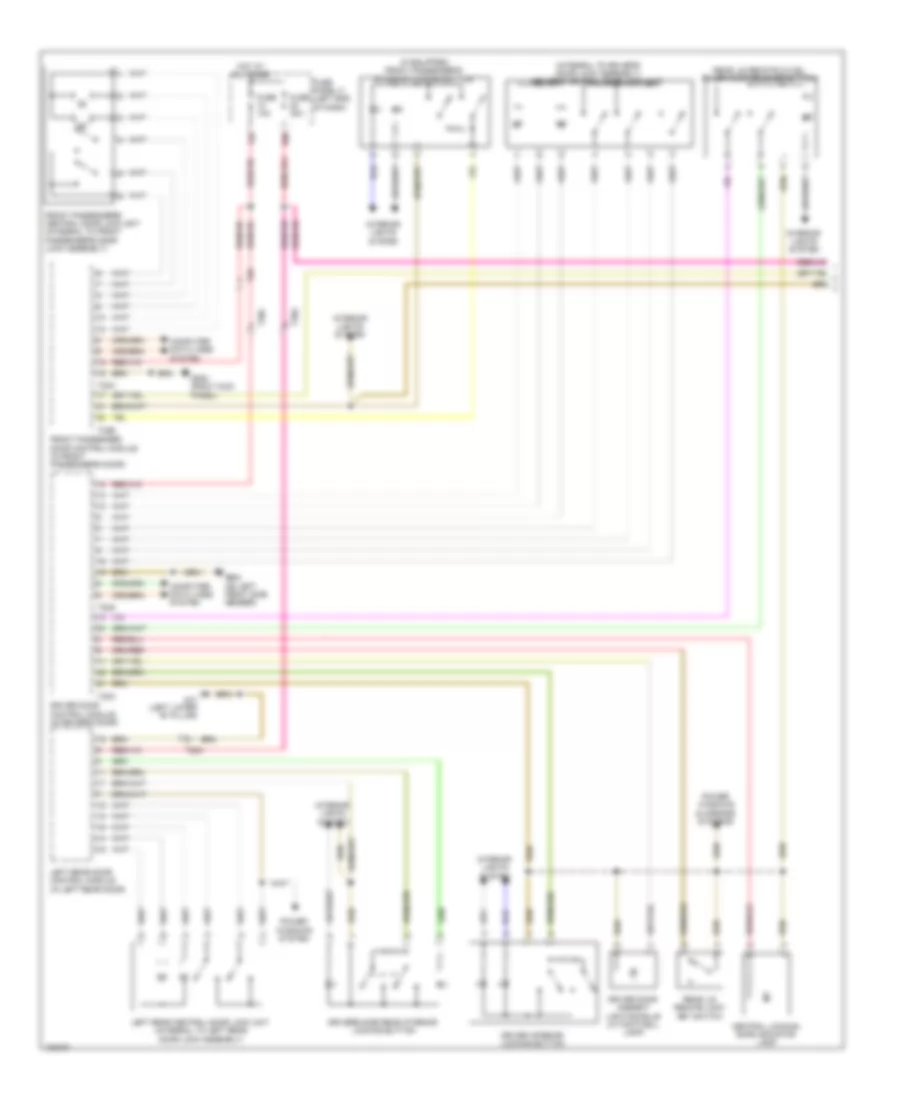 Forced Entry Wiring Diagram (1 of 3) for Volkswagen CC Executive 2013