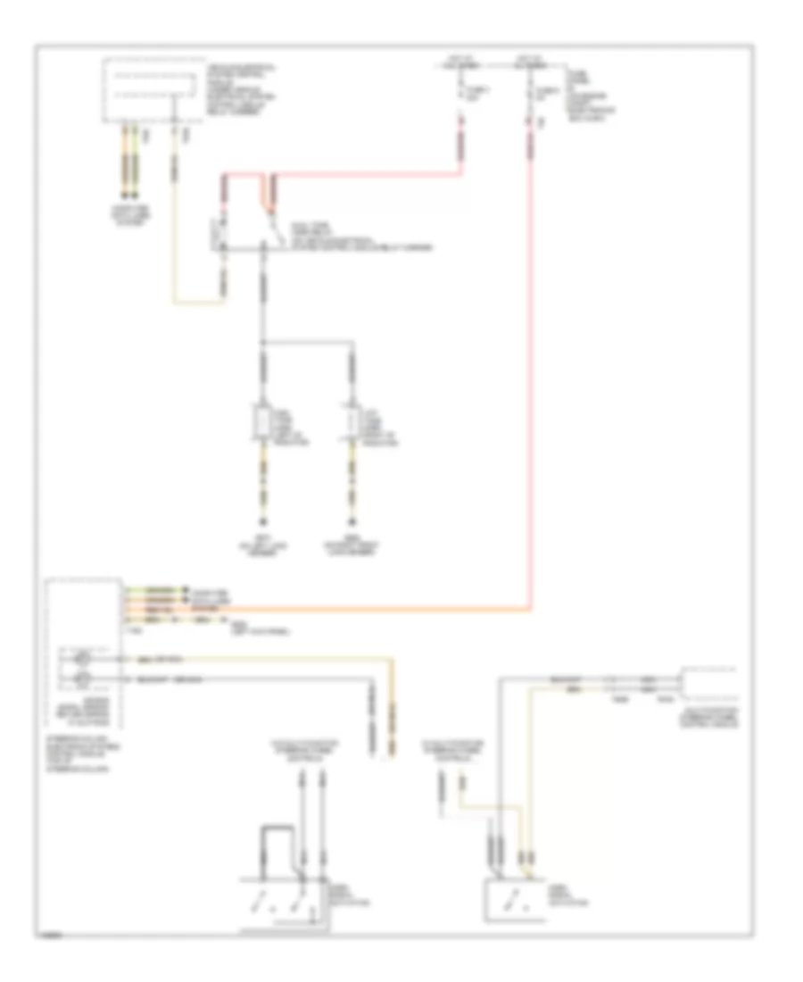 Horn Wiring Diagram for Volkswagen CC Executive 2013