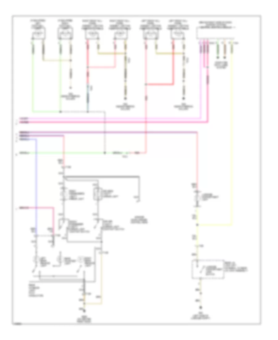 Courtesy Lamps Wiring Diagram 2 of 2 for Volkswagen CC Executive 2013