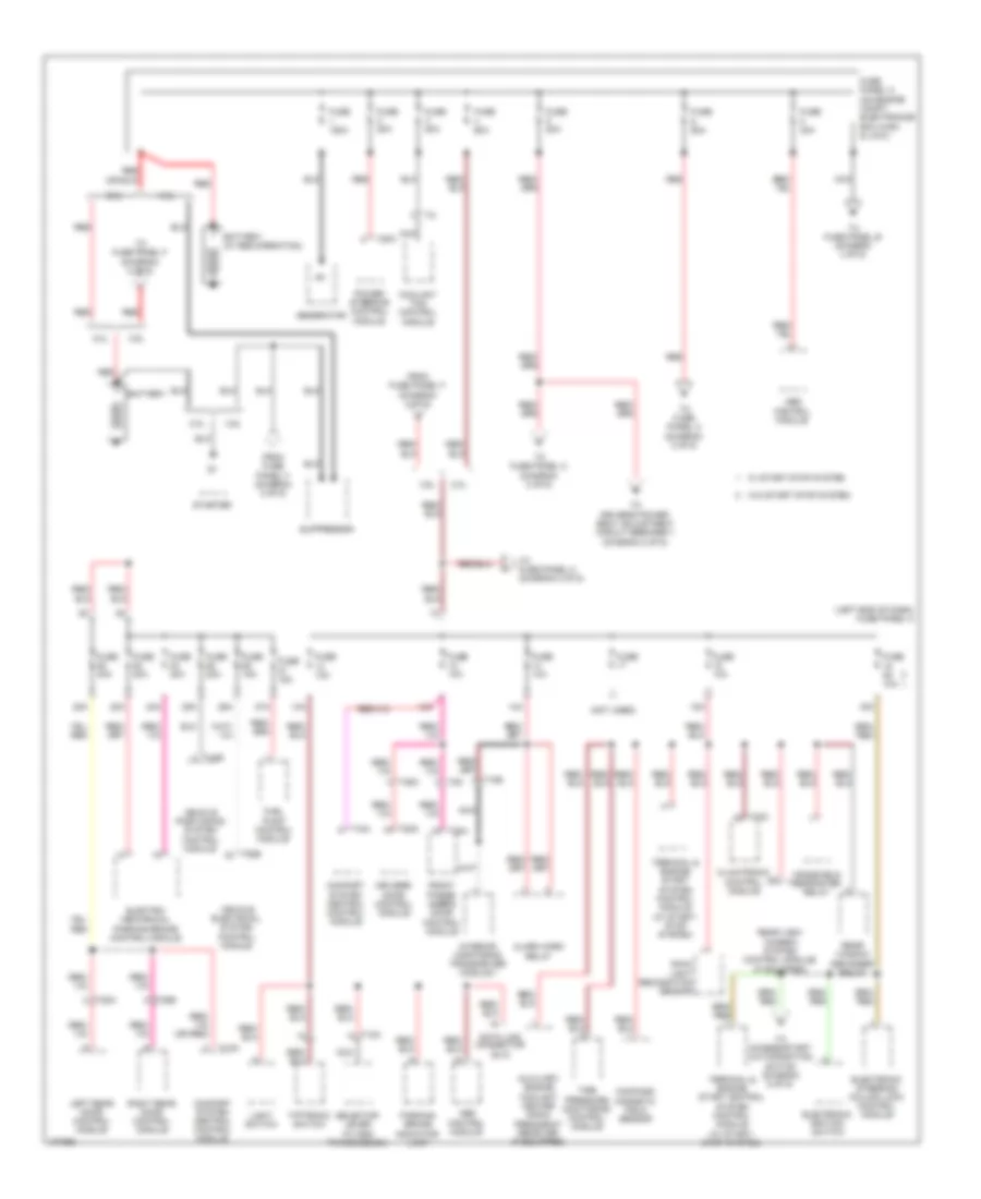 Power Distribution Wiring Diagram 1 of 6 for Volkswagen CC Executive 2013