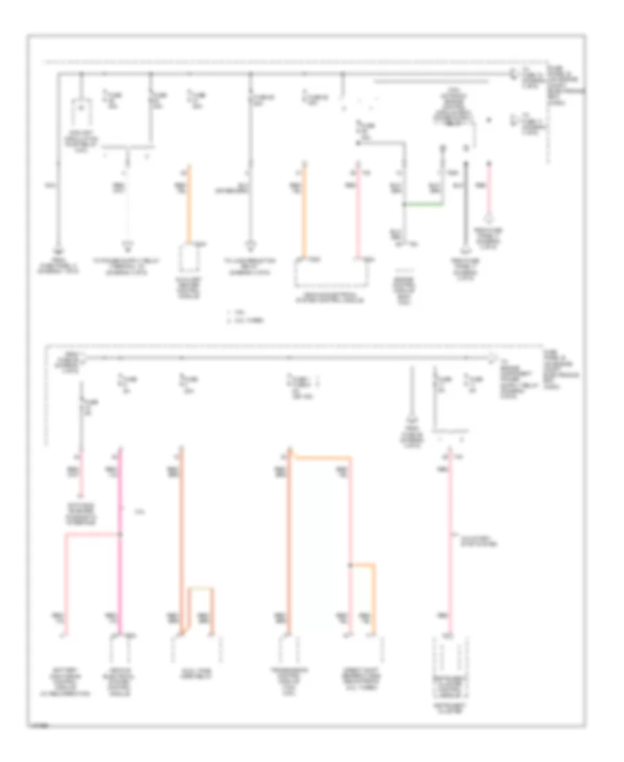 Power Distribution Wiring Diagram (4 of 6) for Volkswagen CC Executive 2013