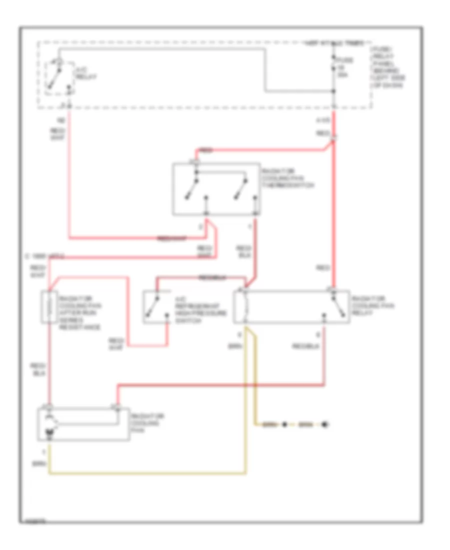 1 6L Diesel Cooling Fan Wiring Diagram with A C for Volkswagen Golf GL 1990
