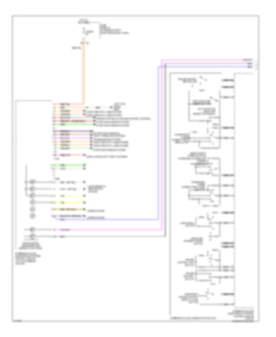 Steering Column Electronic Systems Control Module Wiring Diagram 1 of 2 for Volkswagen CC Lux 2013