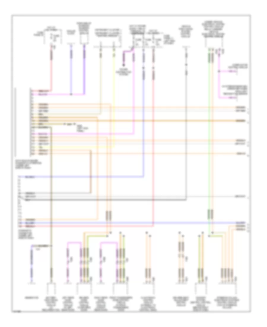 Computer Data Lines Wiring Diagram 1 of 2 for Volkswagen CC Lux 2013